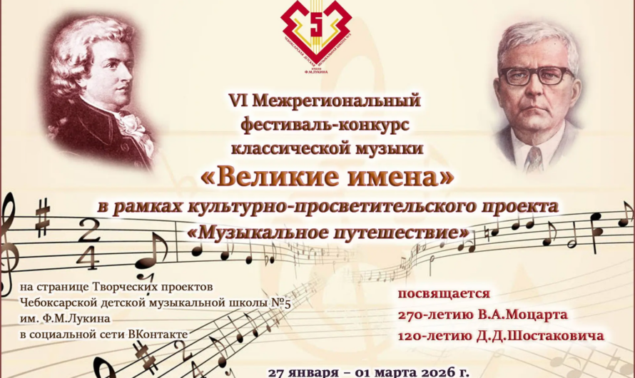 VI Межрегиональный фестиваль-конкурс классической музыки «Великие имена»